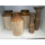 Shelf of stoneware