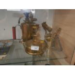 2 brass blowtorches and stove