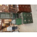 selection of metal cabinets