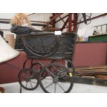 repro Victorian dolls pram