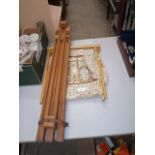 easel and knitting bag