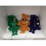 6 collectable ty beanie bears