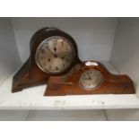 2 napoleon hat mantle clocks