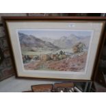 signed print of langdale in autumn