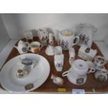 tray of various crested ware inc. arcadian