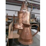 2 copper jugs