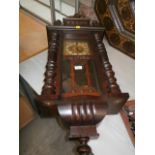 large mahogany wall clock