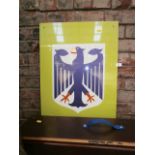 metal eagle advertising sign