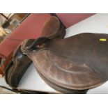 leather horse saddle