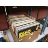 box of LPs