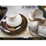 royal doulton tea set and wall plate