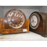 pair of wooden mantel clocks A / F
