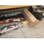 Lemans scalextric and a box of track