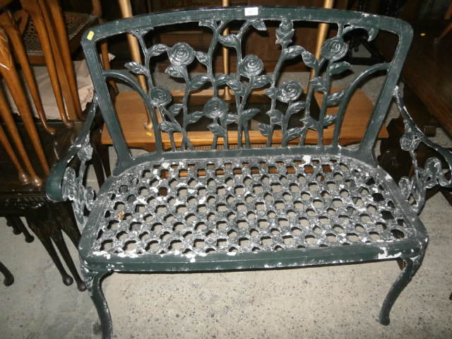 cast iron bench