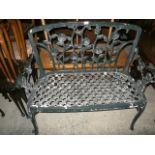 cast iron bench