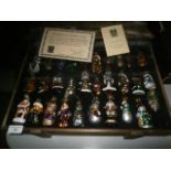 Thomas paconi blown glass Christmas ornament set