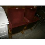 pair of vintage cinema seats