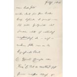 Hofmannsthal, Hugo von: Brief Juli 1900  Hofmannsthal, Hugo von, österr. Dichter (1874-1929).