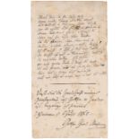 Herder, Johann Gottfried: Gedichtmanuskript  Gedicht in früher Fassung  Herder, Johann Gottfried