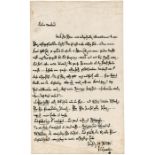 Lavater, Johann Caspar: Brief 1785 an Marcard  Lavater, Johann Caspar, Schweizer Dichter und
