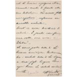 Casati, Gaetano: Brief 1894  Über Emin Pascha  - Eigh. Brief m. U. "G Casati" und Umschlag. 4 S.