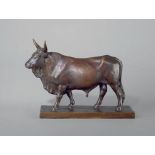 Bissen, Herman Vilhelm: Italienischer Stier Italienischer Stier.  Bronze, mit rotbrauner Patina, auf