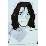 Warhol, Andy: Mick Jagger, 1975 Mick Jagger, 1975 Portfolio mit 10 Farboffsets auf Velin. 1975. 15,4