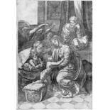 Caraglio, Jacopo: Die Hl. Familie François I Die Hl. Familie François I. Kupferstich, nach