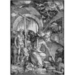 Dürer, Albrecht: Christus in der Vorhölle Christus in der Vorhölle. Holzschnitt, aus der Großen