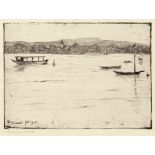 Struck, Hermann: Aus Wannsee II Aus Wannsee II Kaltnadel auf Velinkarton. 1905. 14,6 x 20,7 cm (25,8