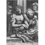 Carracci, Agostino: Ecce Homo Ecce Homo. Kupferstich nach Correggio. 37,5 x 26,7 cm. 1587. B. 20,