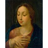 Holländisch: 1617. Die Madonna im Gebet 1616. Die Madonna im Gebet. Öl auf Holz. 50,5 x 39,5 cm.