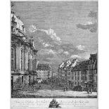 Bellotto, Bernardo: Vue de l'Eglise de Notre Dame (Ansicht der Frauenkirche in Dresden) Vue de l'