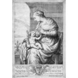 La Fage, Nicolas de: Die Jungfrau mit dem Kind Die Jungfrau mit dem Kind. Radierung. 33,7 x 23,7 cm.
