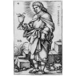 Beham, Hans Sebald: Die Apostel Die Apostel. 6 (von 12) Kupferstichen. Je ca. 4,6 x 3 cm. 1545/46.