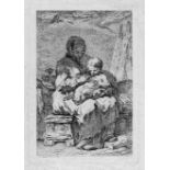 Amand, Jacques-François: La jeune Mère La jeune Mère. Radierung. 12,7 x 8,8 cm. Bénézit, I, S.