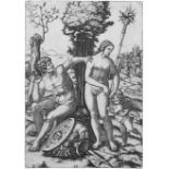 Raimondi, Marcantonio: Mars und Venus mit Amor Mars und Venus mit Amor. Kupferstich. 29,6 x 20,9 cm.