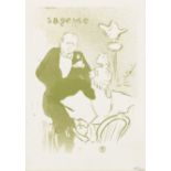 Toulouse-Lautrec, Henri de: Sagesse Sagesse Lithographie in Grün auf Velin. 1893. 25,5 x 18,5 cm (