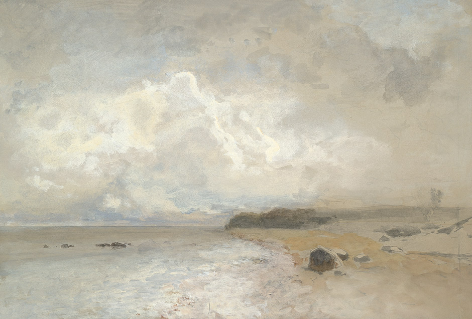 Hertel, Albert: Die Ostseeküste bei Misdroy Die Ostseeküste bei Misdroy. Aquarell und Deckfarben