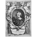 Perrier, François: Das Bildnis Simon Voeuts Das Bildnis des Künstlers Simon Vouet. Radierung. 30,6 x