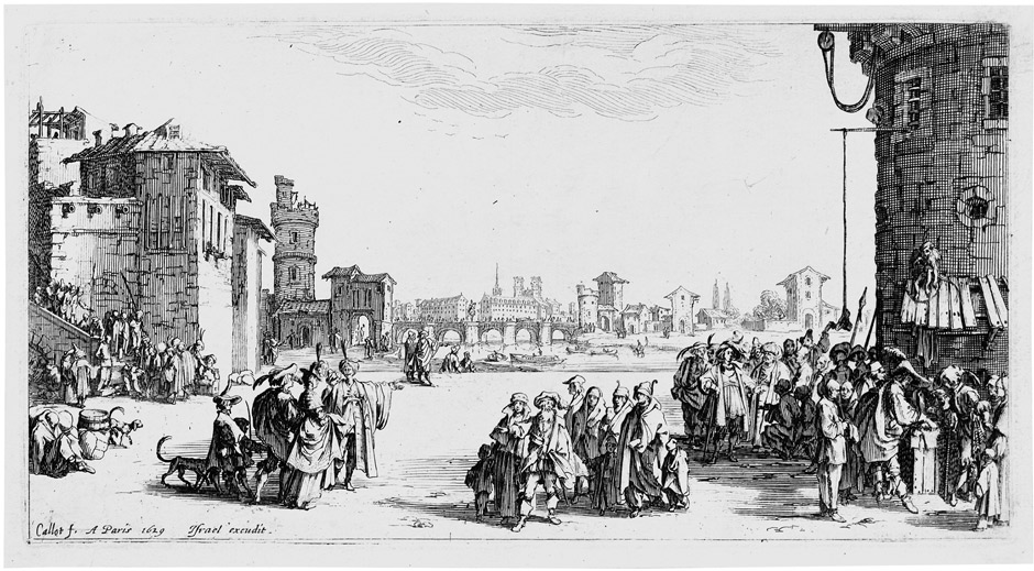 Callot, Jacques: Le Marché d'esclaves - Die kleine Ansicht von Paris Le Marché d'esclaves - Die