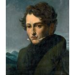 Deutsch: um 1830. Bildnis eines jungen Herren mit hochgeschlagenem Kragen um 1830. Bildnis eines