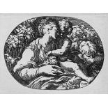 Parmigianino, Francesco - nach: Die Madonna mit dem Kind und dem schlafenden Johannesknaben nach.