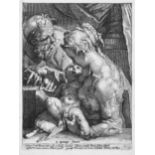 Goltzius, Hendrick - nach: Die Heilige Familie mit der Birne nach. Die Heilige Familie mit der