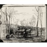 Corot, Jean-Baptiste-Camille: Déjeuner dans la clairière "Déjeuner dans la clairière". 1857/