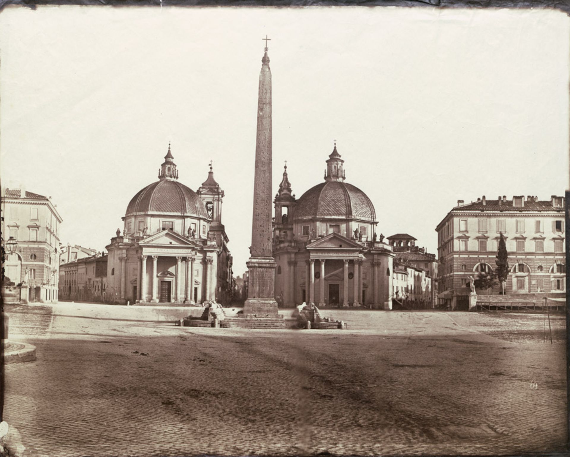 Anderson, James: View of Piazza del Popolo; Arch of Septimius Severus, Rome View of Piazza del