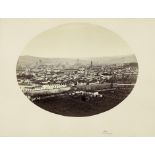 Alinari, Fratelli: Panoramic view of Florence Panoramic view of Florence. Before 1865. Oval