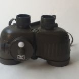 A pair of Galilean design green military/naval Binoculars H17cm W20cm L8cm