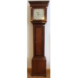 A Circa 1778 oak and mahogany cased Longcase Clock with painted enamel face