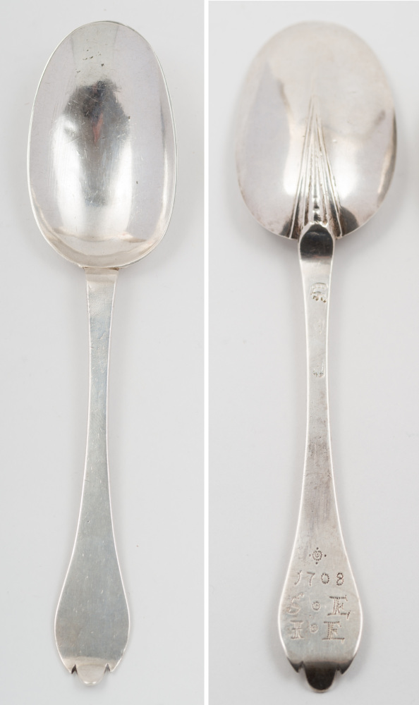 An early 18th century trefid spoon, make